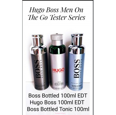 Hugo Boss On The Go Spray Fresh EDT 100ml Tester Pack - Boss Bottled / Hugo Boss / Boss Bottled Tonic
