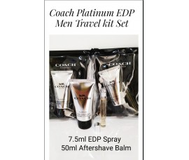 Coach New York Platinum For Men Travel Kit  