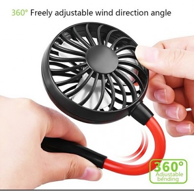 Neck Portable Fan USB Mini Rechargeable Air Cooler Sports Fan