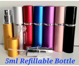 Perfume Refillable Bottle 5ml Spray - Up To 60 Sprays + Perfume Refill Tools