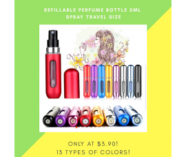 Perfume Refillable Bottle Spray 5ml  - Bottom Refill Type