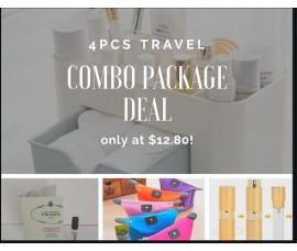 Travel Essential 4pcs Bundle Package Deal - Hot Seller! 