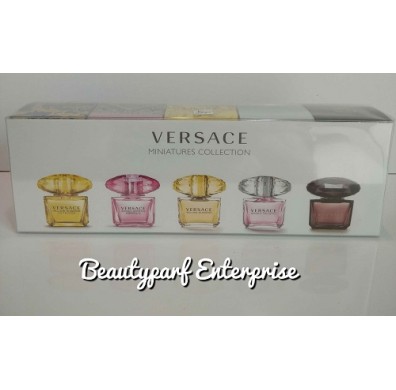Versace Women 5pcs Miniature Set 5ml Non Spray 