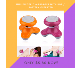 Mini USB/Battery Powered Electric Wave Vibrating Arm Leg Full Body Massager  