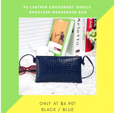 Mini PU Leather Crossbody Single Shoulder Messenger Bags For Women