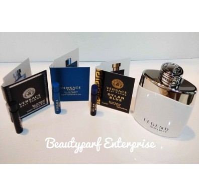 Mont Blanc - Legend Spirit 100ml EDT Spray Tester Pack With Free Versace Vial Package 