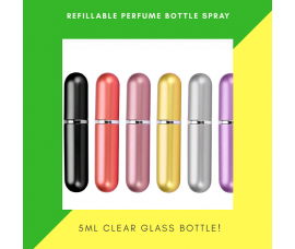 Perfume Refillable Bottle Spray 6ml - Spray Up To 70 Times + Free Perfume Refill Tool