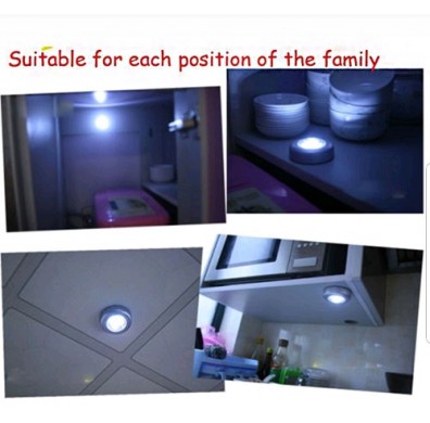 LED Lamp 3 LEDs Touch Lamp Ceiling Wall/Cabinet Light Mini LED Night Light