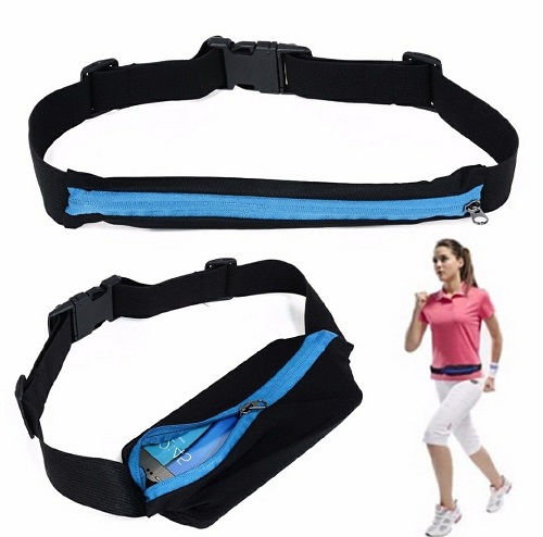 SPORTY DUAL SUNVISOR HAT & JOGGING WAIST POUCH PACKAGE DEAL